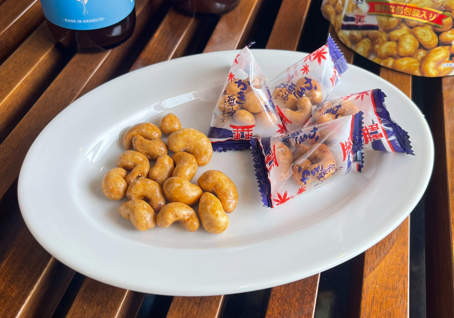 【送料込】かき醤油カシューナッツ 60g ×3袋 お試しセット 広島土産 広島名産 かき醬油使用