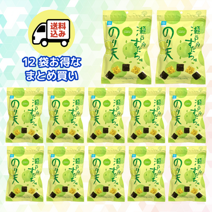 【送料込みで10％OFF】瀬戸内土産の定番 のり天瀬戸内すだち味54g×12袋