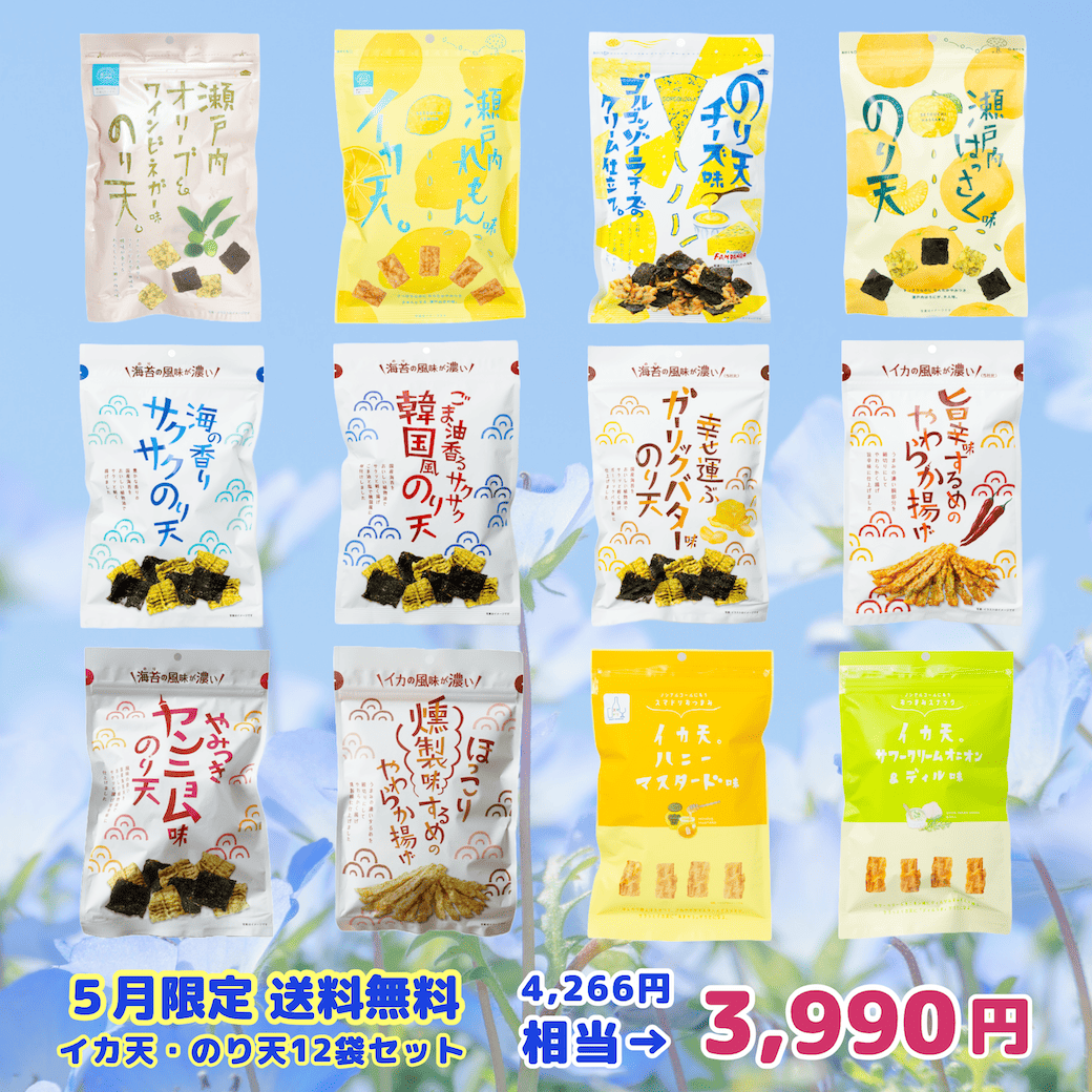 イカ天 のり天 12袋セット【5月の送料当社負担】